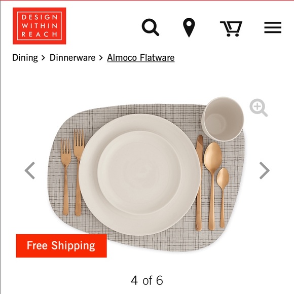 NEW Design Within Reach Almoco Flatware Gold Matte - Picture 3 of 6